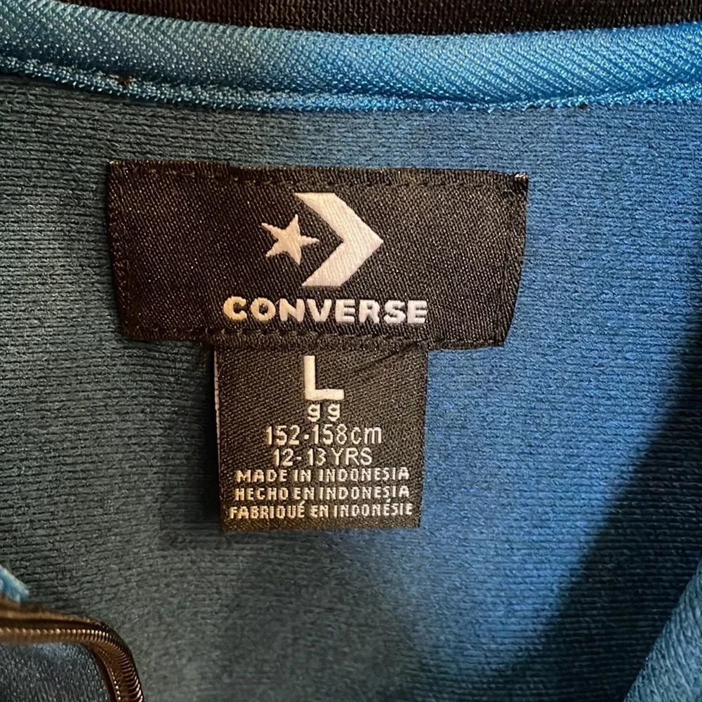 CONVERSE TRACK BOYS JACKET color block stand up collar Activewear Regulr fit Lrg